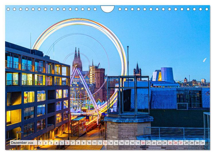 Produktbild: K&ouml;lsche Impressionen bei Tag und Nacht (Wandkalender 2026 DIN A4 quer), CALVENDO Monatskalender
