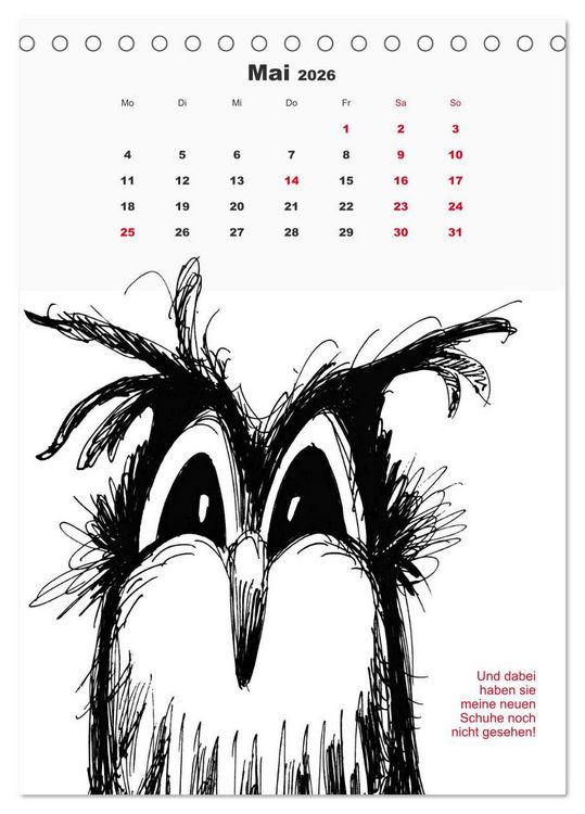 Produktbild: Vor dem Spiegel 2026 (Tischkalender 2026 DIN A5 hoch), CALVENDO Monatskalender