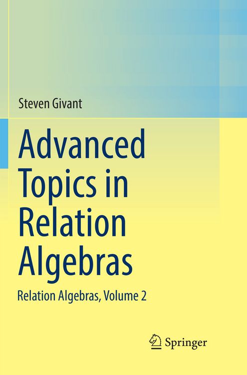 Produktbild: Advanced Topics in Relation Algebras