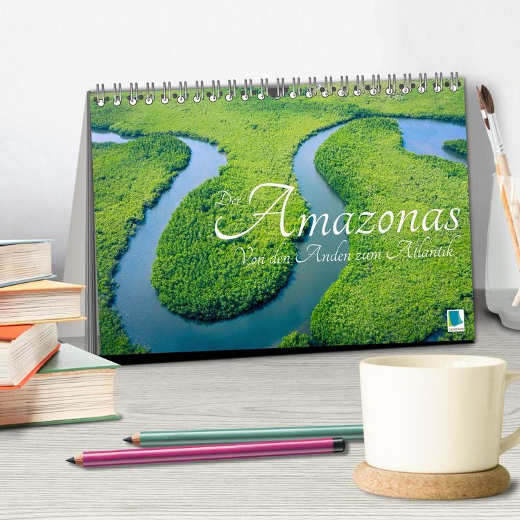 Produktbild: Der Amazonas: von den Anden zum Atlantik (Tischkalender 2026 DIN A5 quer), CALVENDO Monatskalender