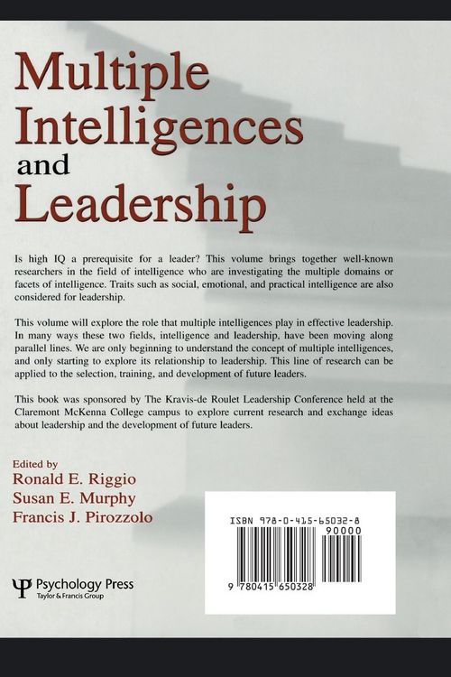 Produktbild: Multiple Intelligences and Leadership
