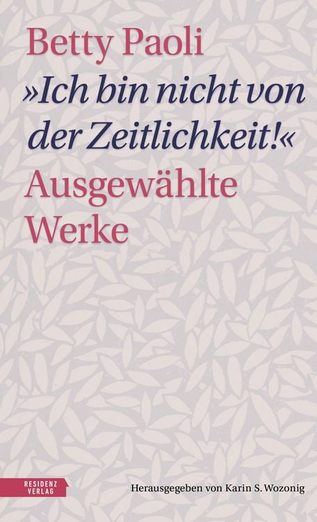 Produktbild: &bdquo;Ich bin nicht von der Zeitlichkeit&ldquo;