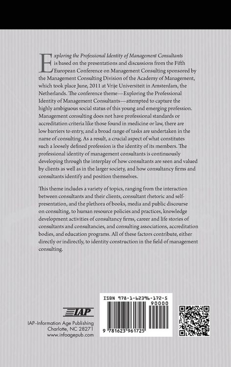 Produktbild: Exploring the Professional Identity of Management Consultants (Hc)