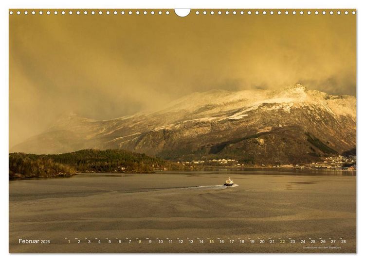 Produktbild: Hurtigruten im Winter - Hunting the light (Wandkalender 2026 DIN A3 quer), CALVENDO Monatskalender
