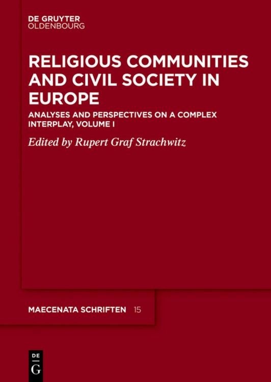 Produktbild: Religious Communities and Civil Society in Europe