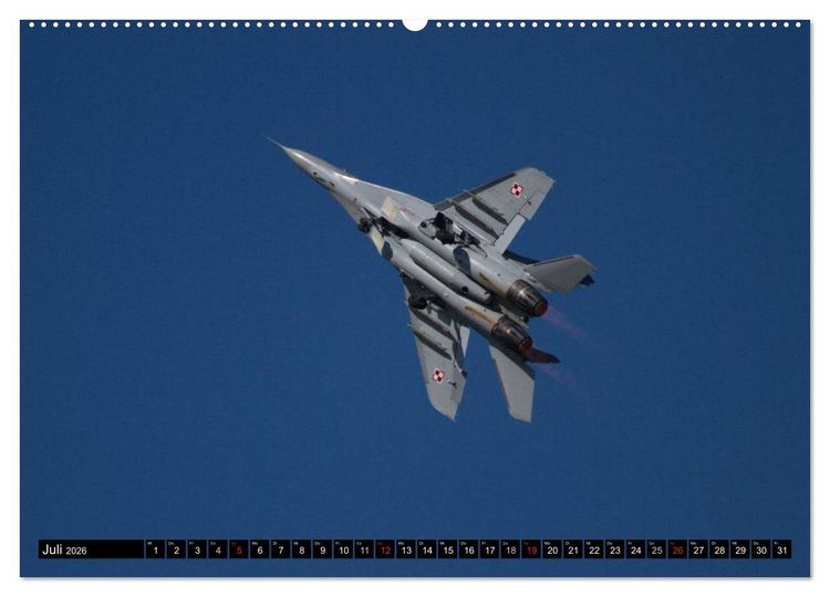 Produktbild: Augenblicke in der Luft: MiG-29 Fulcrum (Wandkalender 2026 DIN A2 quer), CALVENDO Monatskalender