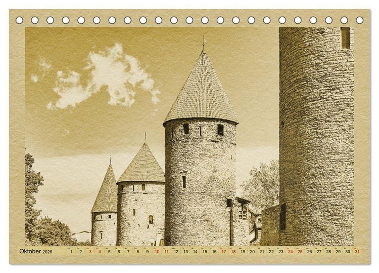 Produktbild: Das Baltikum - Ein Kalender im Zeitungsstil (Tischkalender 2026 DIN A5 quer), CALVENDO Monatskalender