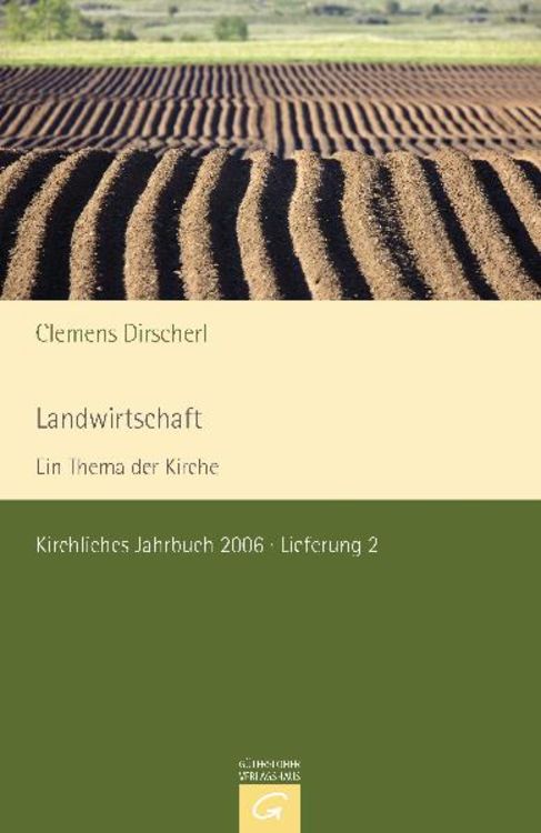 Produktbild: Kirchliches Jahrbuch f&uuml;r die Evangelische Kirche in Deutschland / Landwirtschaft