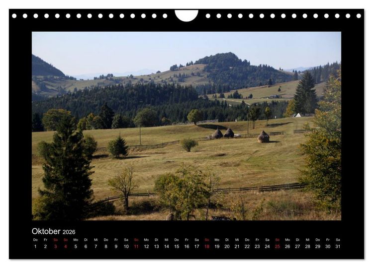 Produktbild: Rum&auml;nien - Siebenb&uuml;rgen und Bukowina (Wandkalender 2026 DIN A4 quer), CALVENDO Monatskalender