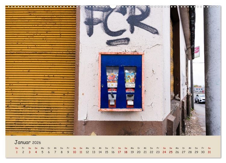 Produktbild: Kaugummiautomaten (hochwertiger Premium Wandkalender 2026 DIN A2 quer), Kunstdruck in Hochglanz