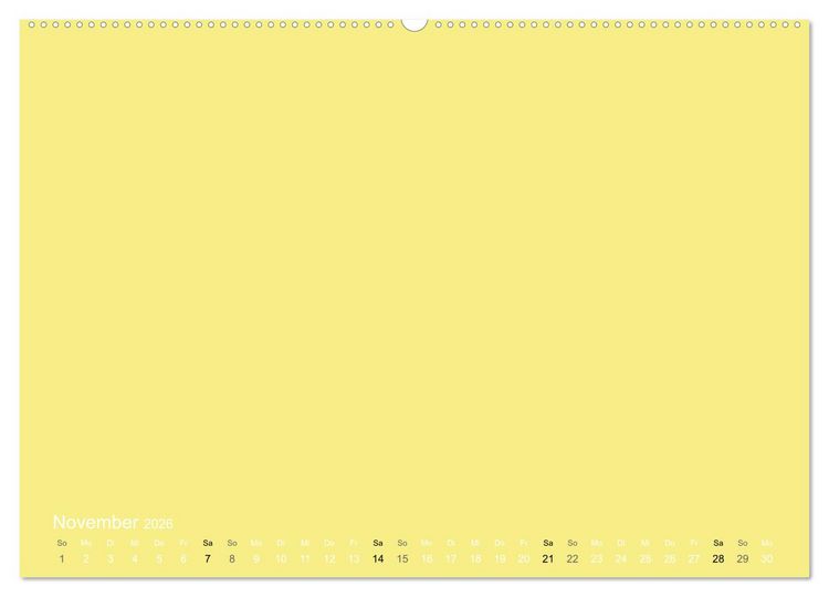 Produktbild: Bastelkalender - Gelb (Wandkalender 2026 DIN A2 quer), CALVENDO Monatskalender
