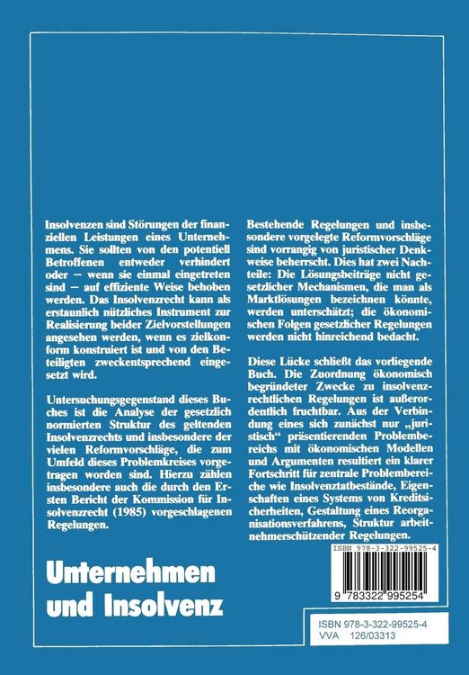 Produktbild: Unternehmen und Insolvenz