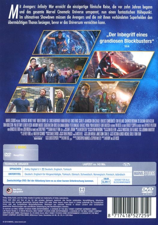 Produktbild: Marvel's The Avengers - Infinity War