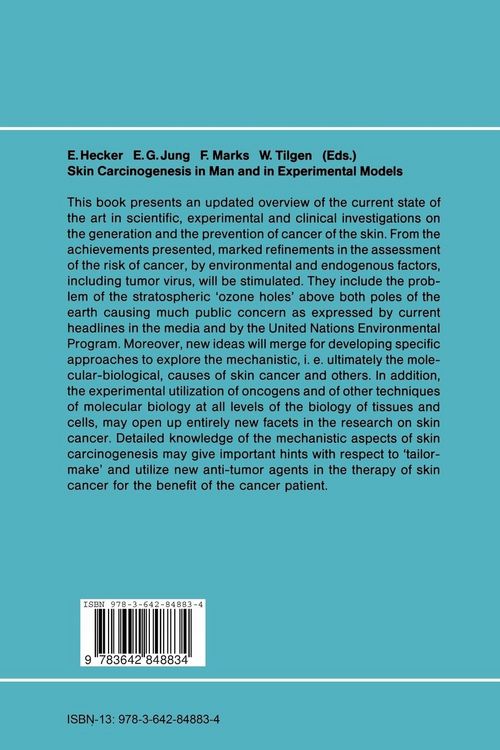 Produktbild: Skin Carcinogenesis in Man and in Experimental Models