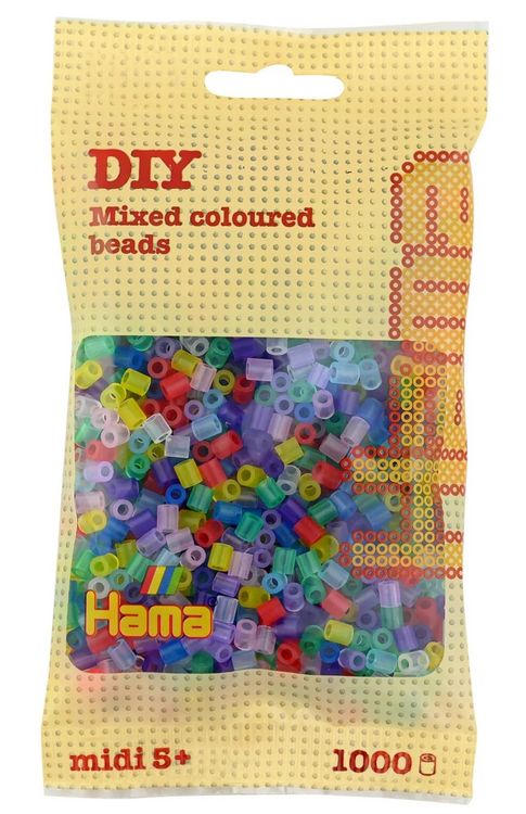 Produktbild: HAMA Perlen Midi - Transparent Mix 1000 Perlen