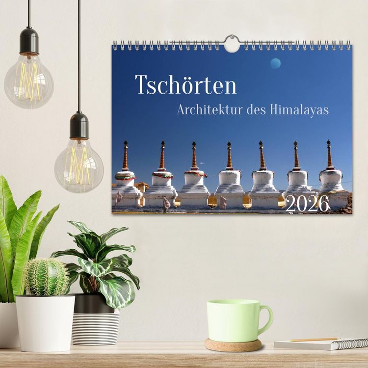 Produktbild: Tsch&ouml;rten, Architektur des Himalaya (Wandkalender 2026 DIN A4 quer), CALVENDO Monatskalender