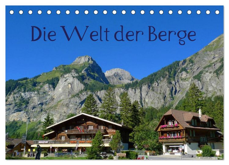 Produktbild: Die Welt der Berge (Tischkalender 2026 DIN A5 quer), CALVENDO Monatskalender