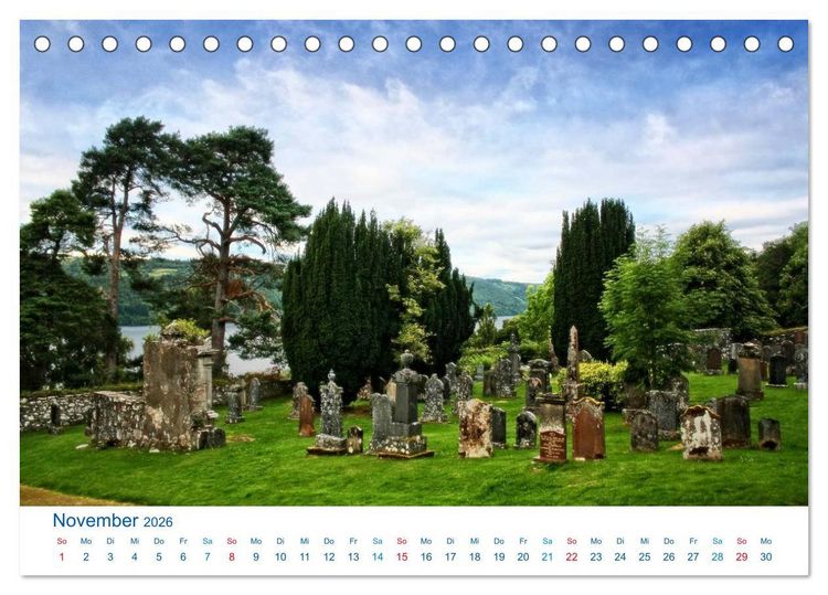 Produktbild: Schottlands S&uuml;den 2026. Impressionen zwischen Edinburgh, Loch Ness und Isle of Skye (Tischkalender 2026 DIN A5 quer), CALVENDO Monatskalender