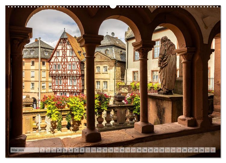 Produktbild: Aschaffenburg - Ein Streifzug durch die liebenswerte Stadt am Main (Wandkalender 2026 DIN A2 quer), CALVENDO Monatskalender