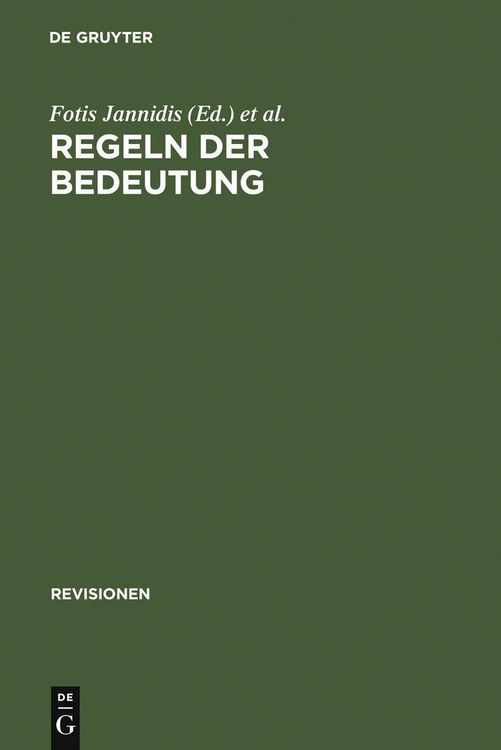 Produktbild: Regeln der Bedeutung