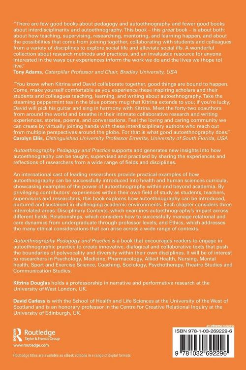 Produktbild: Autoethnography Pedagogy and Practice