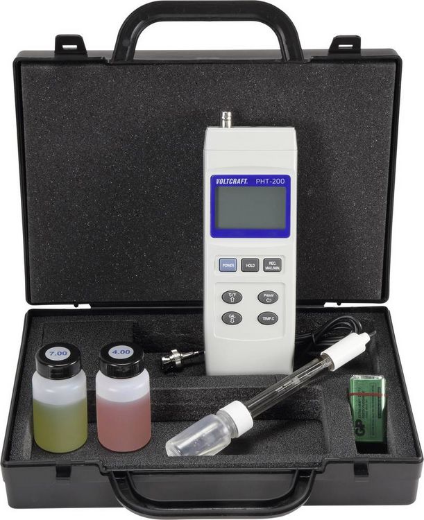 Produktbild: VOLTCRAFT PHT-200 Kombi-Messger&auml;t pH-Wert, Redox (ORP)