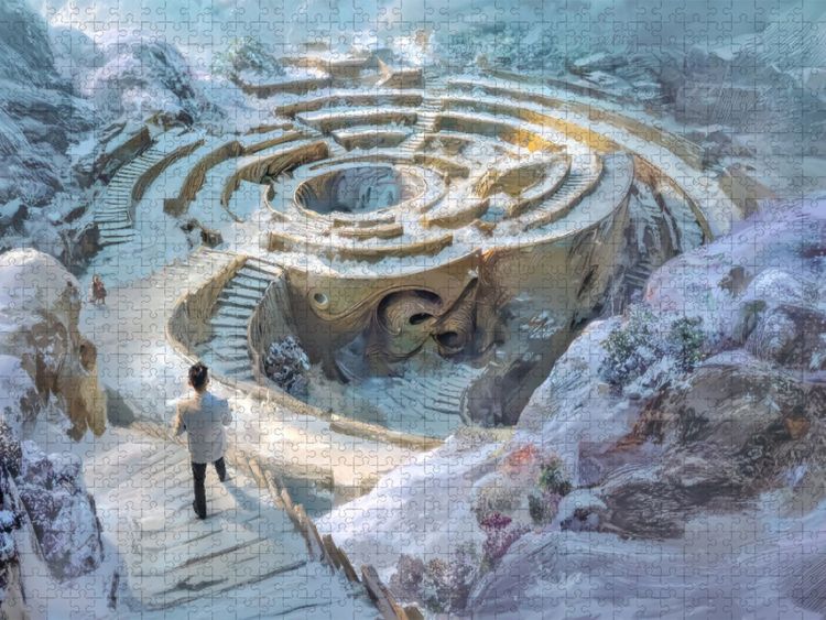 Produktbild: CALVENDO Puzzle Treppenlabyrinthe | 1000 Teile Lege-Gr&ouml;&szlig;e 64x48cm Foto-Puzzle f&uuml;r gl&uuml;ckliche Stunden
