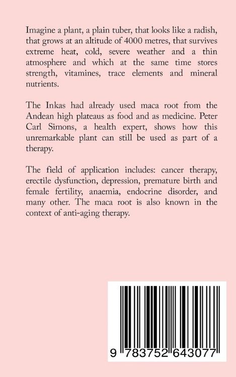 Produktbild: Maca - The Medicinal Plant of the Inkas