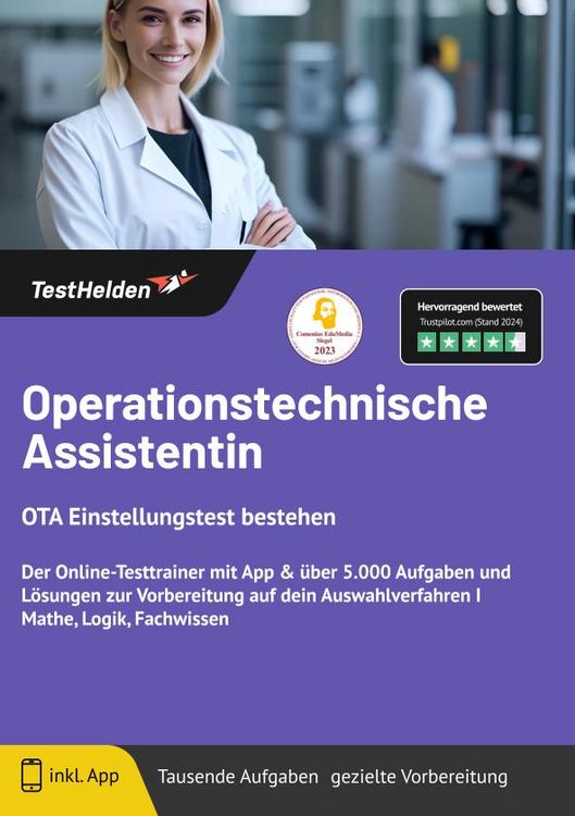 Produktbild: Operationstechnische Assistentin: OTA Einstellungstest bestehen - Der Online-Tes