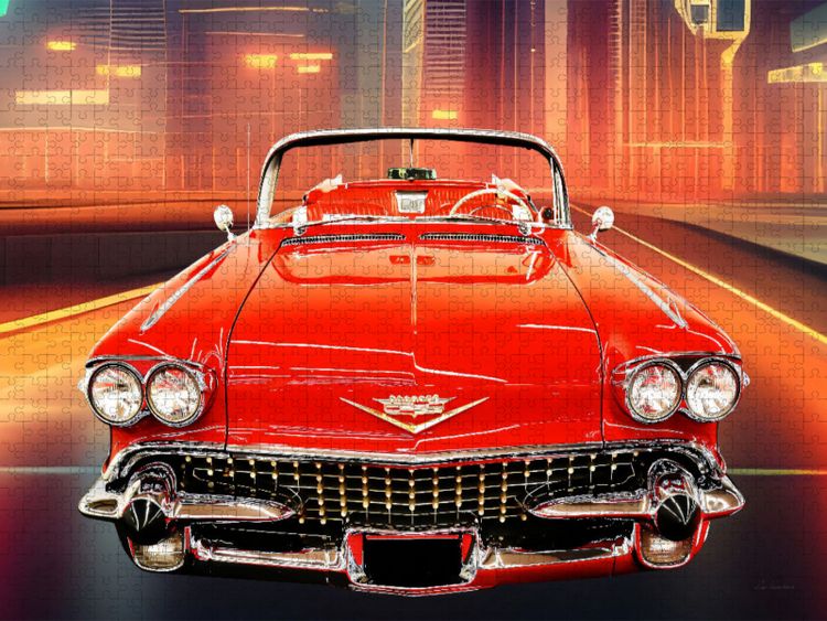 Produktbild: CALVENDO Puzzle 1958 Cadillac Eldorado Biarritz Convertible | 1000 Teile Lege-Gr&ouml;&szlig;e 64x48cm Foto-Puzzle f&uuml;r gl&uuml;ckliche Stunden