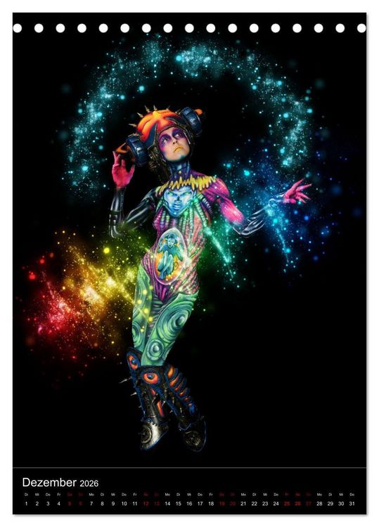 Produktbild: World Bodypainting Festival: Generation NEXT (Tischkalender 2026 DIN A5 hoch), CALVENDO Monatskalender