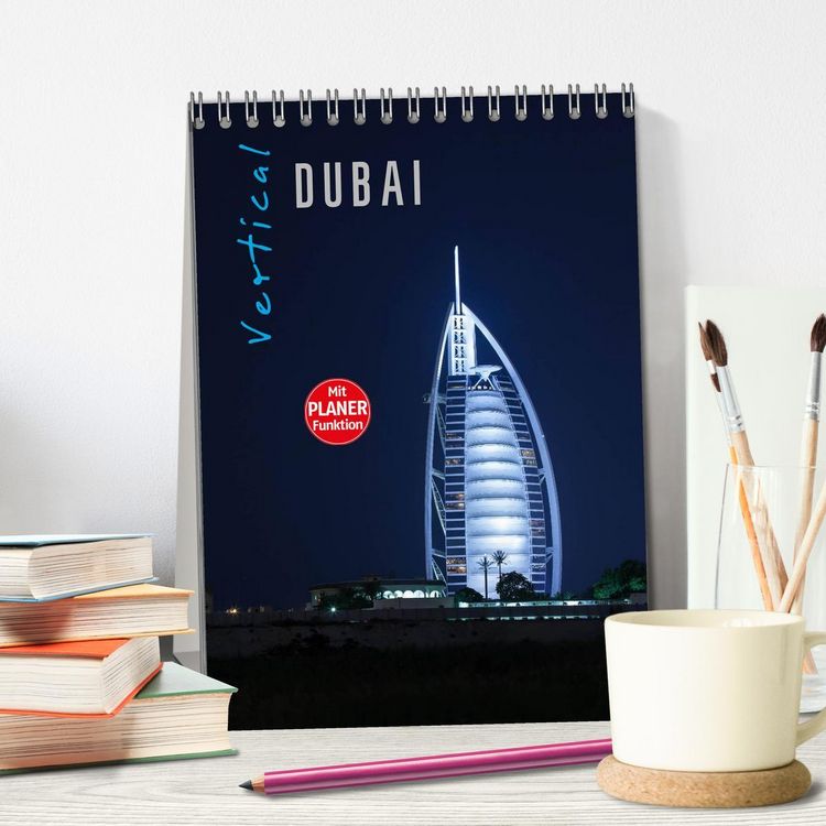 Produktbild: Vertical Dubai 2026 (Tischkalender 2026 DIN A5 hoch), CALVENDO Monatskalender