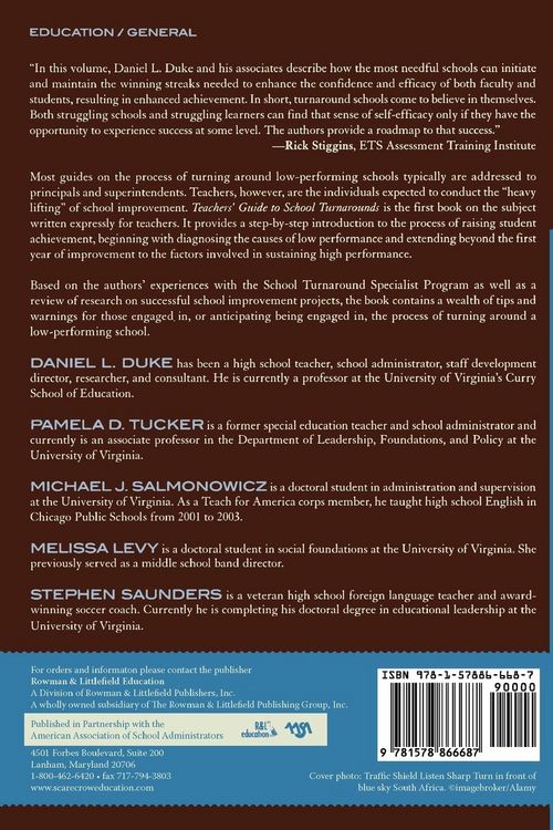 Produktbild: Teachers' Guide to School Turnarounds