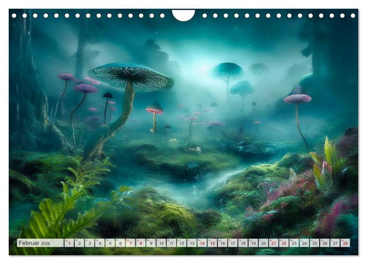Produktbild: Extraterrestrisch - Auf fremden Planeten (Wandkalender 2026 DIN A4 quer), CALVENDO Monatskalender