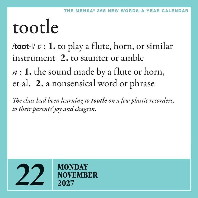Produktbild: Mensa&reg; 365 New Words-a-Year Page-A-Day&reg; Calendar 2027