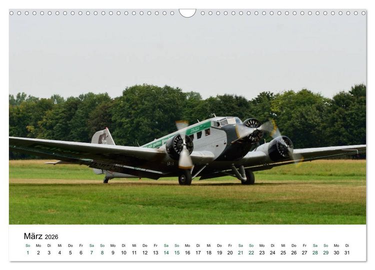 Produktbild: Junkers Ju 52 Die Legende (Wandkalender 2026 DIN A3 quer), CALVENDO Monatskalender