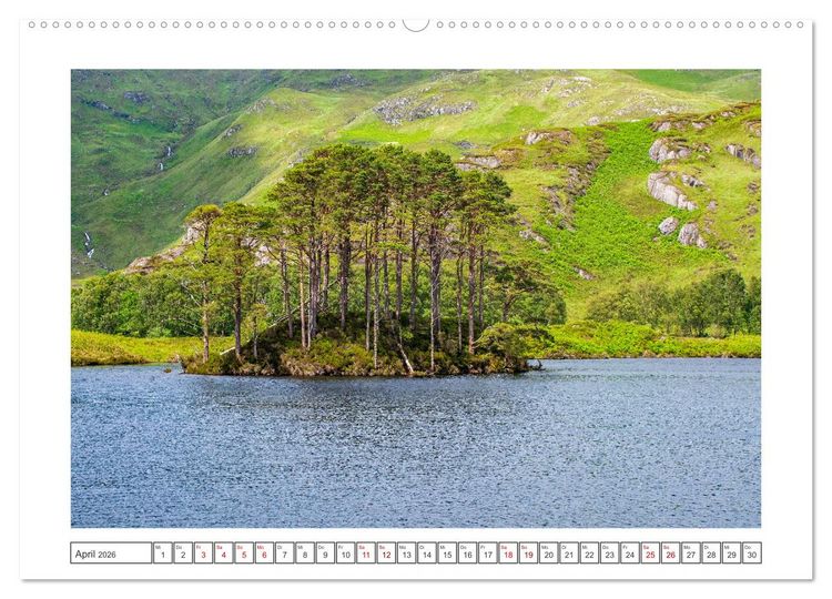 Produktbild: Schottland - eine Rundreise (Wandkalender 2026 DIN A2 quer), CALVENDO Monatskalender