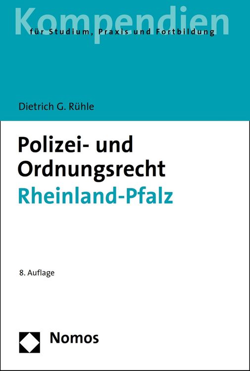 Produktbild: Polizei- und Ordnungsrecht Rheinland-Pfalz