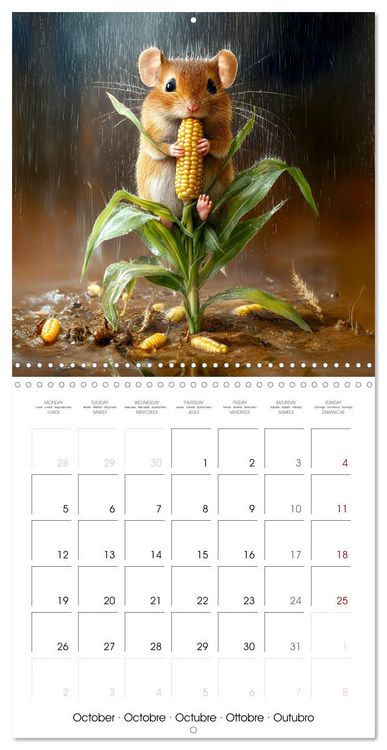Produktbild: MOUSE MAGIC - Joyful Moments from the World of Mice (Wall Calendar 2026 12 &times; 12 Inch) CALVENDO 12 Month Wall Calendar