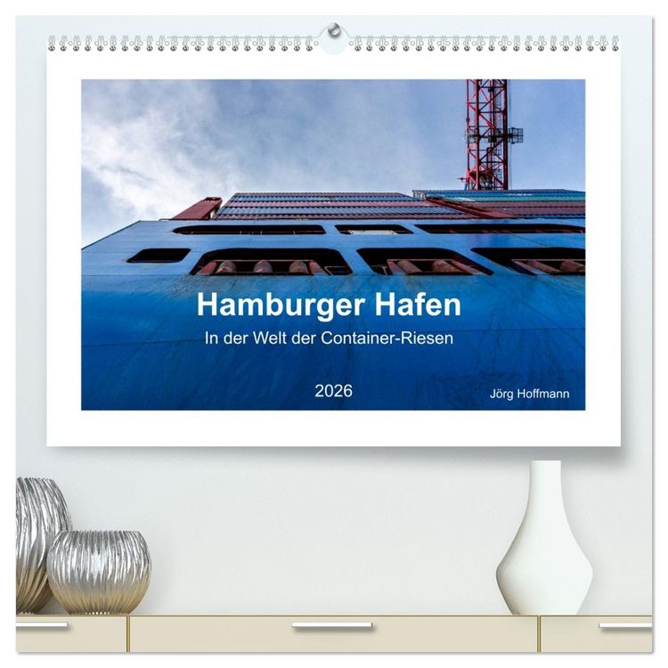Produktbild: Hamburger Hafen - In der Welt der Container-Riesen (hochwertiger Premium Wandkalender 2026 DIN A2 quer), Kunstdruck in Hochglanz