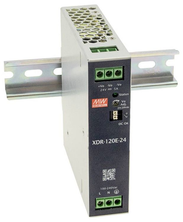 Produktbild: MEAN WELL MW XDR-120E-12 Hutschienen-Netzteil (DIN-Rail) 12V 10A 120W Inhalt 1St.