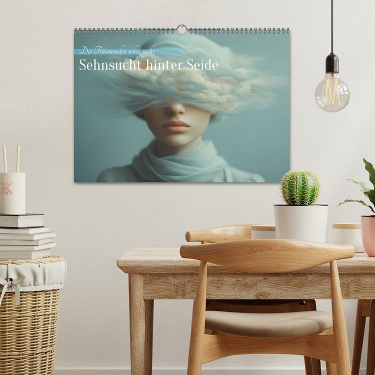 Produktbild: Sehnsucht hinter Seide (Wandkalender 2026 DIN A3 quer), CALVENDO Monatskalender