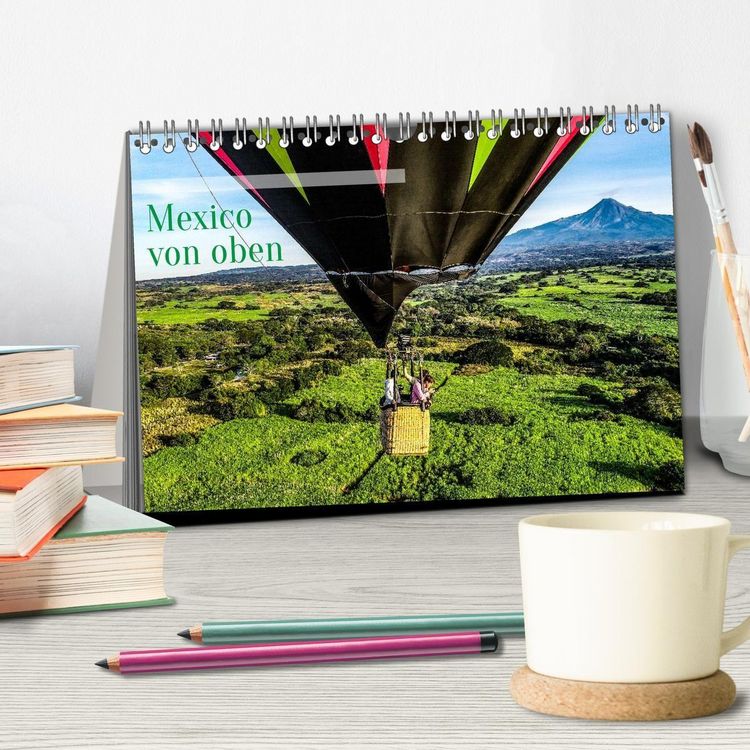 Produktbild: Mexico von oben (Tischkalender 2026 DIN A5 quer), CALVENDO Monatskalender