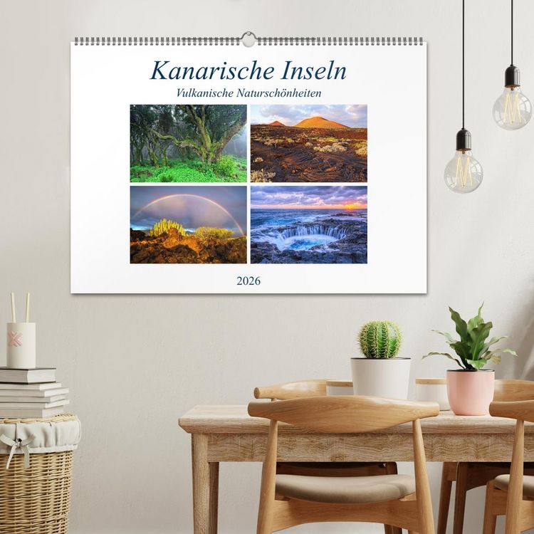 Produktbild: Kanarische Inseln - Vulkanische Natursch&ouml;nheiten (Wandkalender 2026 DIN A2 quer), CALVENDO Monatskalender