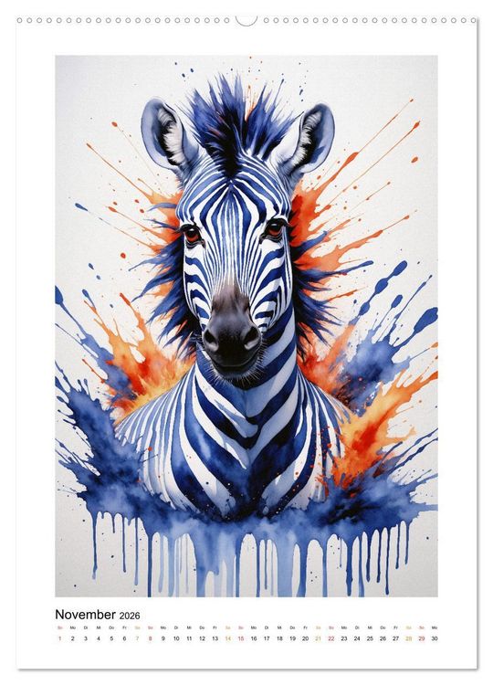 Produktbild: Fantastische Tierwelt: Farbenspiel und Eleganz (hochwertiger Premium Wandkalender 2026 DIN A2 hoch), Kunstdruck in Hochglanz