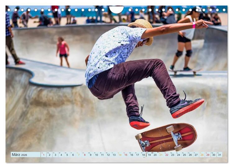 Produktbild: Skateboarding - nichts f&uuml;r Weicheier (Wandkalender 2026 DIN A4 quer), CALVENDO Monatskalender