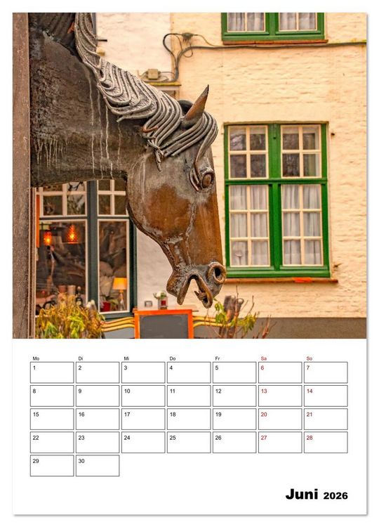 Produktbild: Br&uuml;gge - Reiseplaner (hochwertiger Premium Wandkalender 2026 DIN A2 hoch), Kunstdruck in Hochglanz