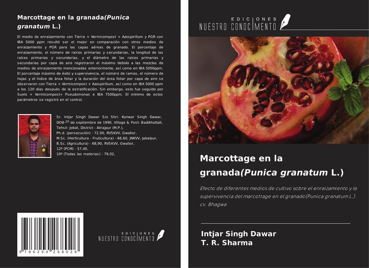 Produktbild: Marcottage en la granada(Punica granatum L.)