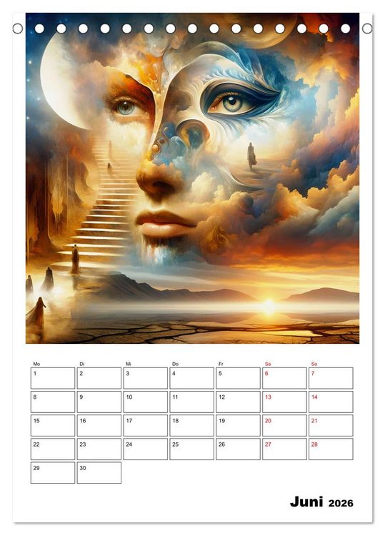 Produktbild: Treppen der Illusionen (Tischkalender 2026 DIN A5 hoch), CALVENDO Monatskalender