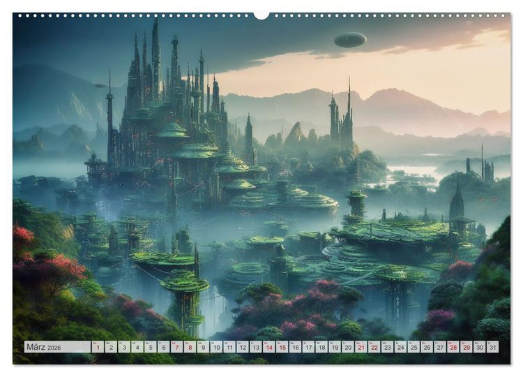 Produktbild: Gigapolis (Wandkalender 2026 DIN A2 quer), CALVENDO Monatskalender